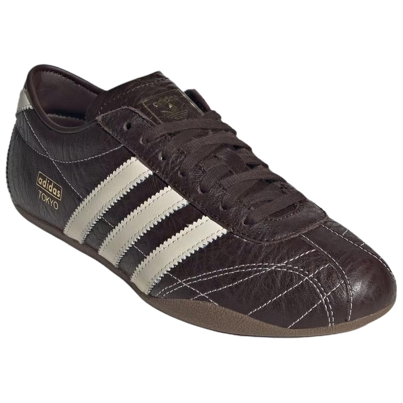 Кроссовки Adidas Originals Tokyo Low Casual Обувь Женская Темно-Коричневый Белый - изображение 3