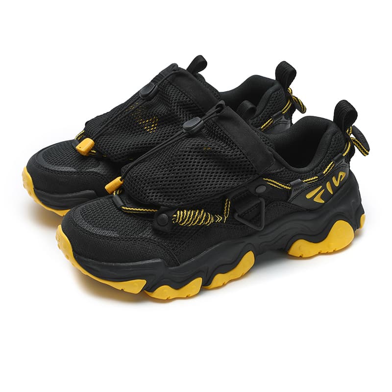 Кроссовки FILA FLUID 5 Устойчивая к истиранию Низкая Повседневная Обувь Женская Черная - изображение 3