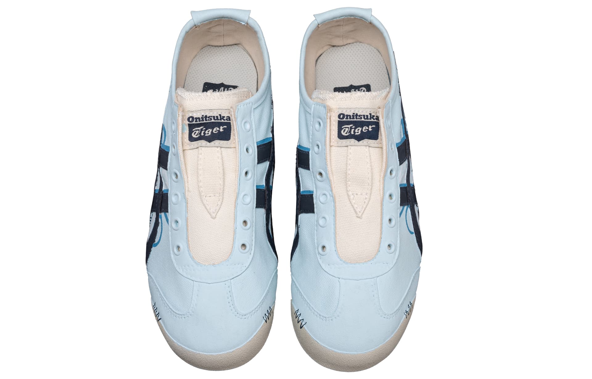 Кроссовки Onitsuka Tiger Mexico 66 Blue White - изображение 4