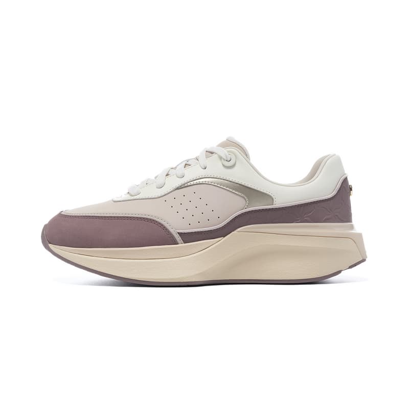 Кроссовки LI NING 1990 Oтскок Легкий Low Топ Повседневная обувь Женские Тауповый - изображение 1