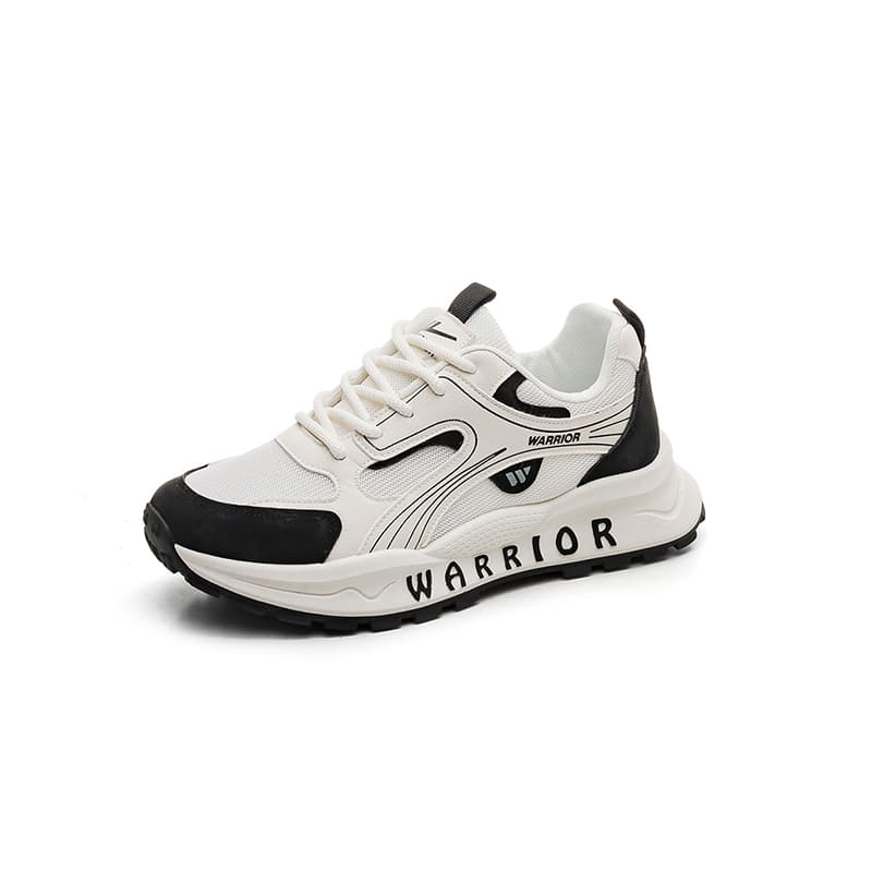 Кроссовки Warrior Дышащая Поддержка Увеличение Высоты Низкий Верх Повседневная Обувь Мужская Бежево-Черная - изображение 2