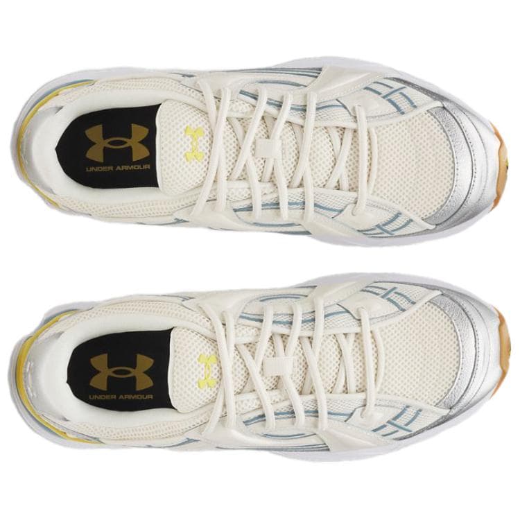 Кроссовки Under Armour Sola Low Топ Повседневная обувь Унисекс Бело-серый Желтый - изображение 4