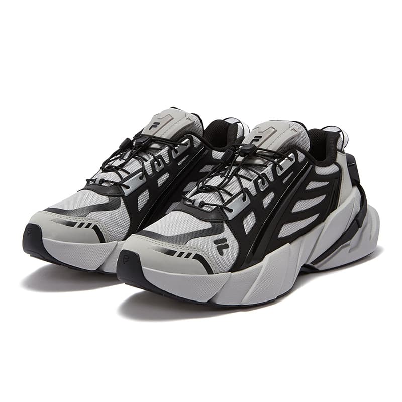 Кроссовки FILA FUSION Ti 22 Casual Low Top Peaceful Серый/Черный Мужской - изображение 2