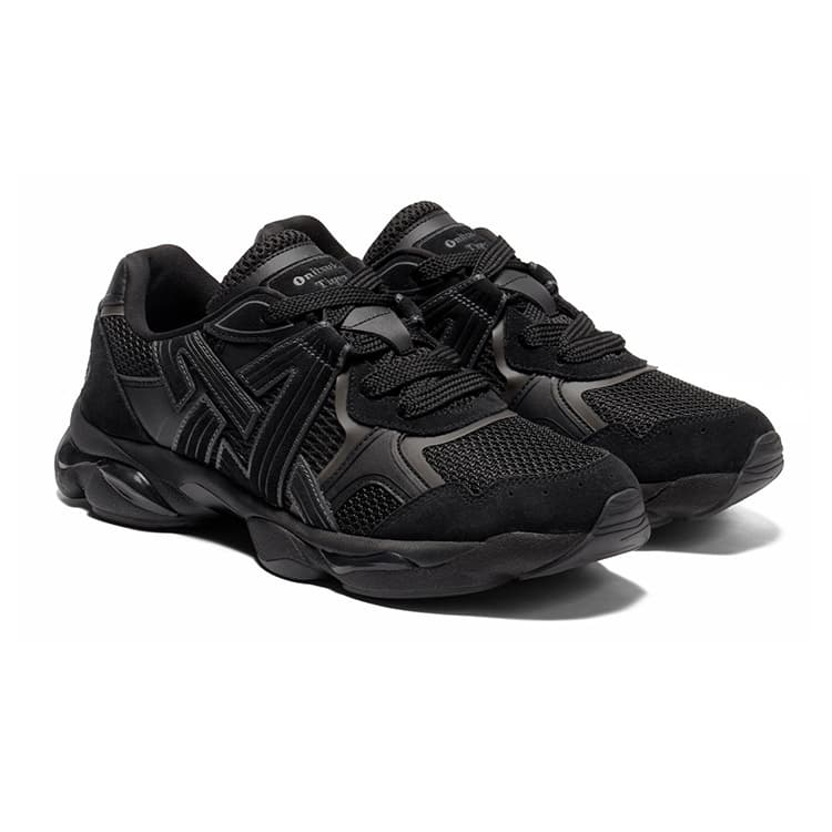 Кроссовки Onitsuka Tiger TIGRUN Искусственная кожа устойчивая к истиранию низкий верх повседневная обувь унисекс черный - изображение 3
