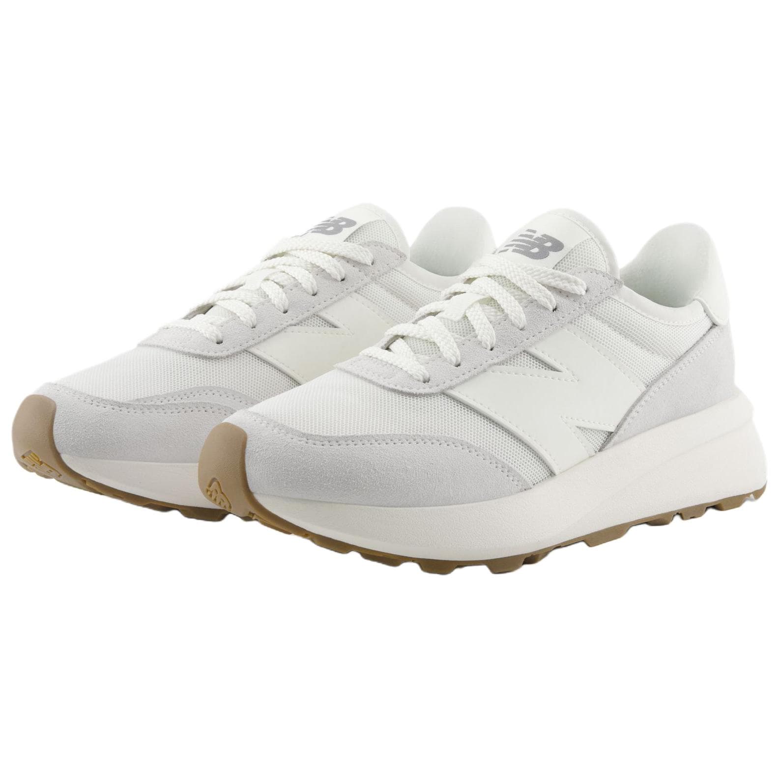 Кроссовки New Balance 370 Устойчивая к истиранию Низкая Повседневная Обувь Унисекс Серый - изображение 3