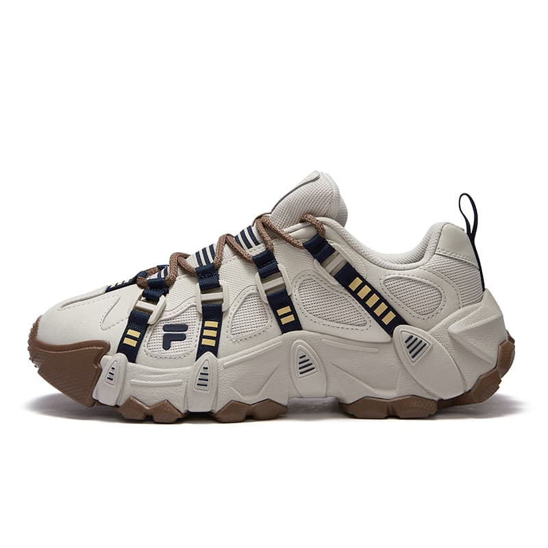 Кроссовки FILA FUSION EXOCET Горы Устойчивые к истиранию Низкие Повседневные Мужские Кроссовки Бежево-коричневые - изображение 1