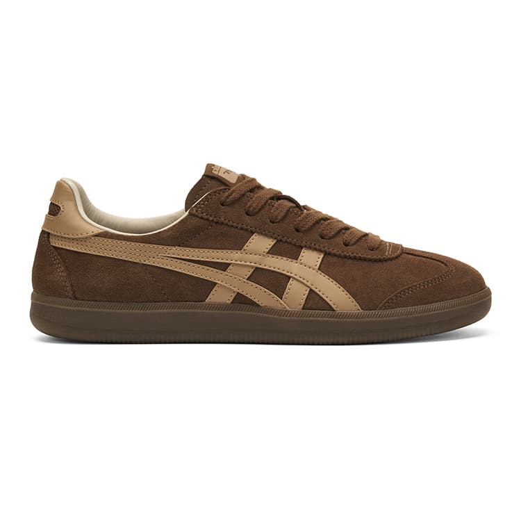 Кроссовки Onitsuka Tiger Tokuten Текстиль Спилок коровьей кожи Низкий топ Повседневная обувь Унисекс Темно-коричневый - изображение 2