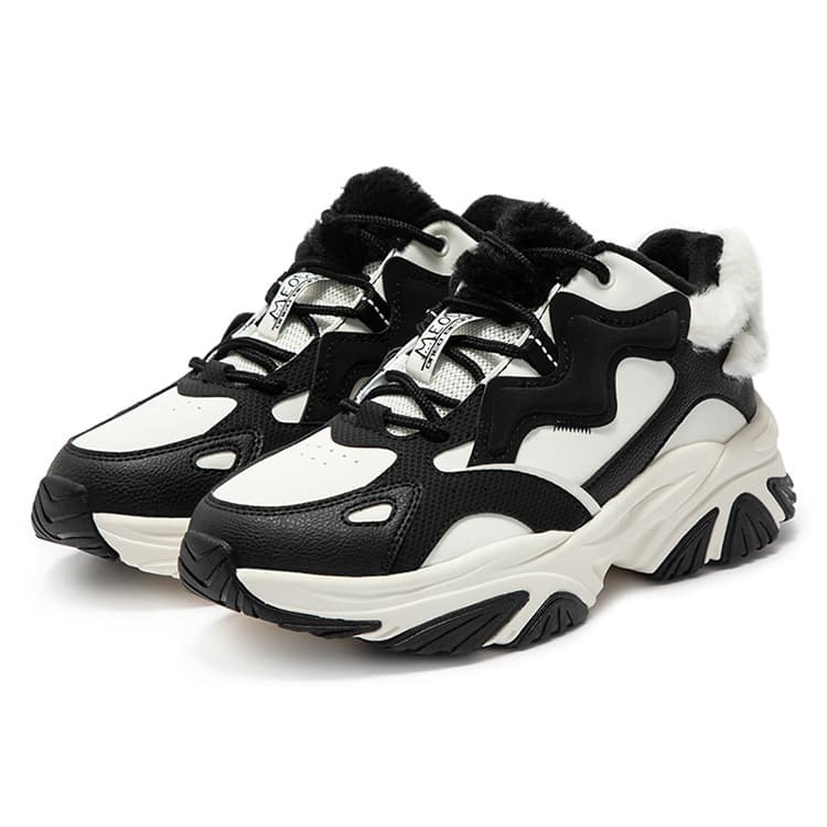 Кроссовки 361° Sable Shoes противоскользящие устойчивые к истиранию термический верх повседневная обувь для женщин белый черный - изображение 3