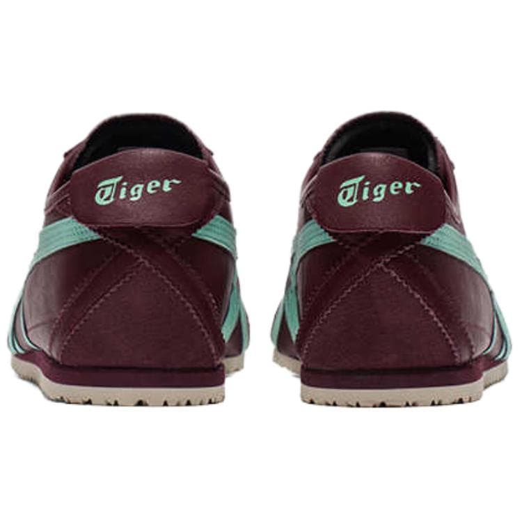 Кроссовки Onitsuka Tiger MEXICO 66 Амортизация Устойчивость к истиранию Низкий верх Повседневная обувь Унисекс Темно-красный Синий - изображение 3