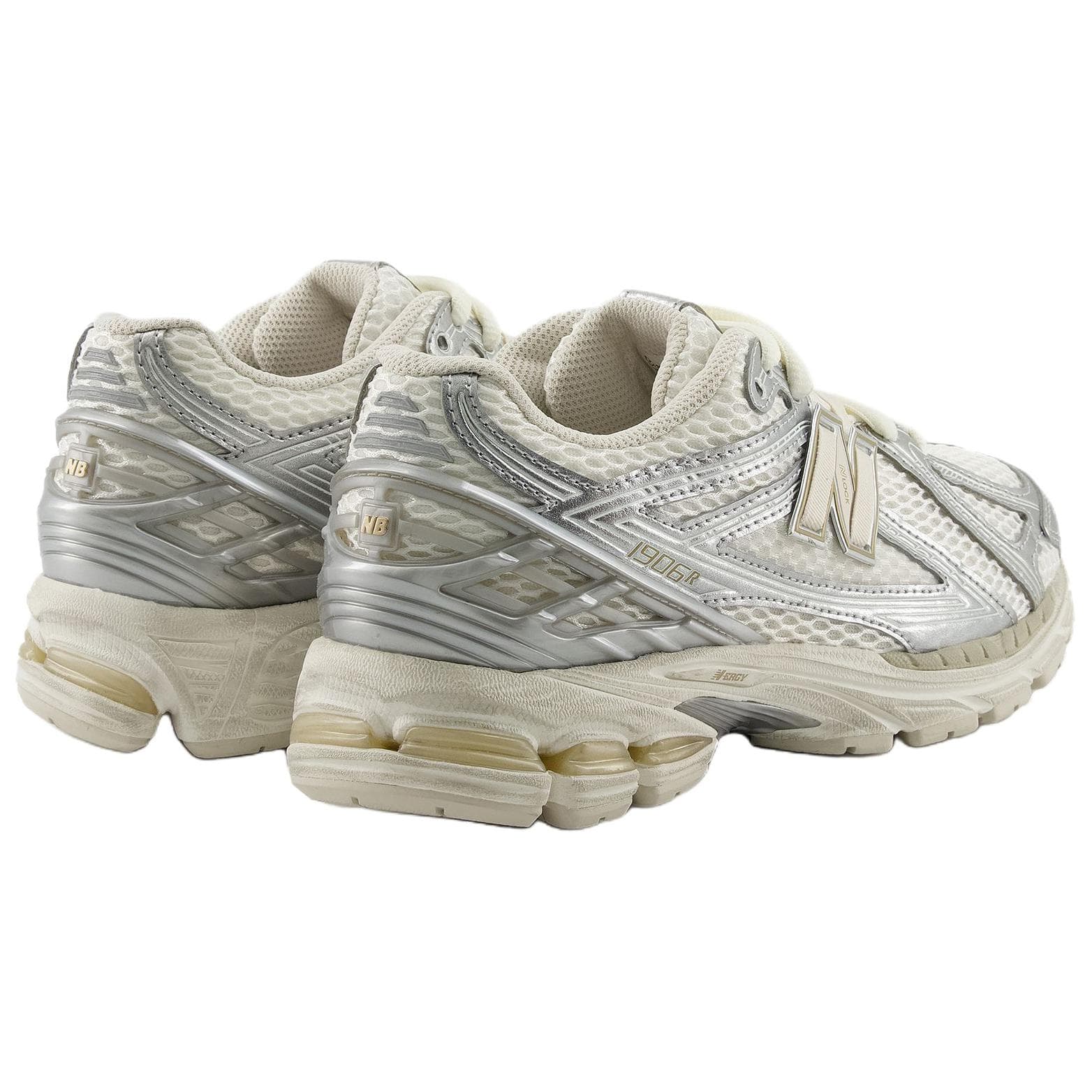 Кроссовки New Balance NB 1906R Устойчивая к истиранию Низкая Повседневная Обувь Унисекс Серебряная - изображение 4