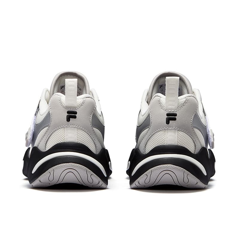 Кроссовки FILA FUSION EVA SLIM Waterdrop Shoes Текстиль Синтетическая кожа Низкий верх Повседневная обувь Женская Снег Черный - изображение 4