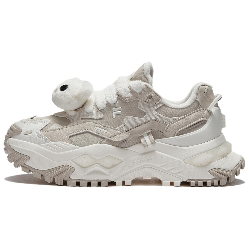 Кроссовки FILA FUSION BIANCO WE Пират Медвежонок С флисовой подкладкой Удобный Устойчивый к истиранию Низкий Топ - изображение 1