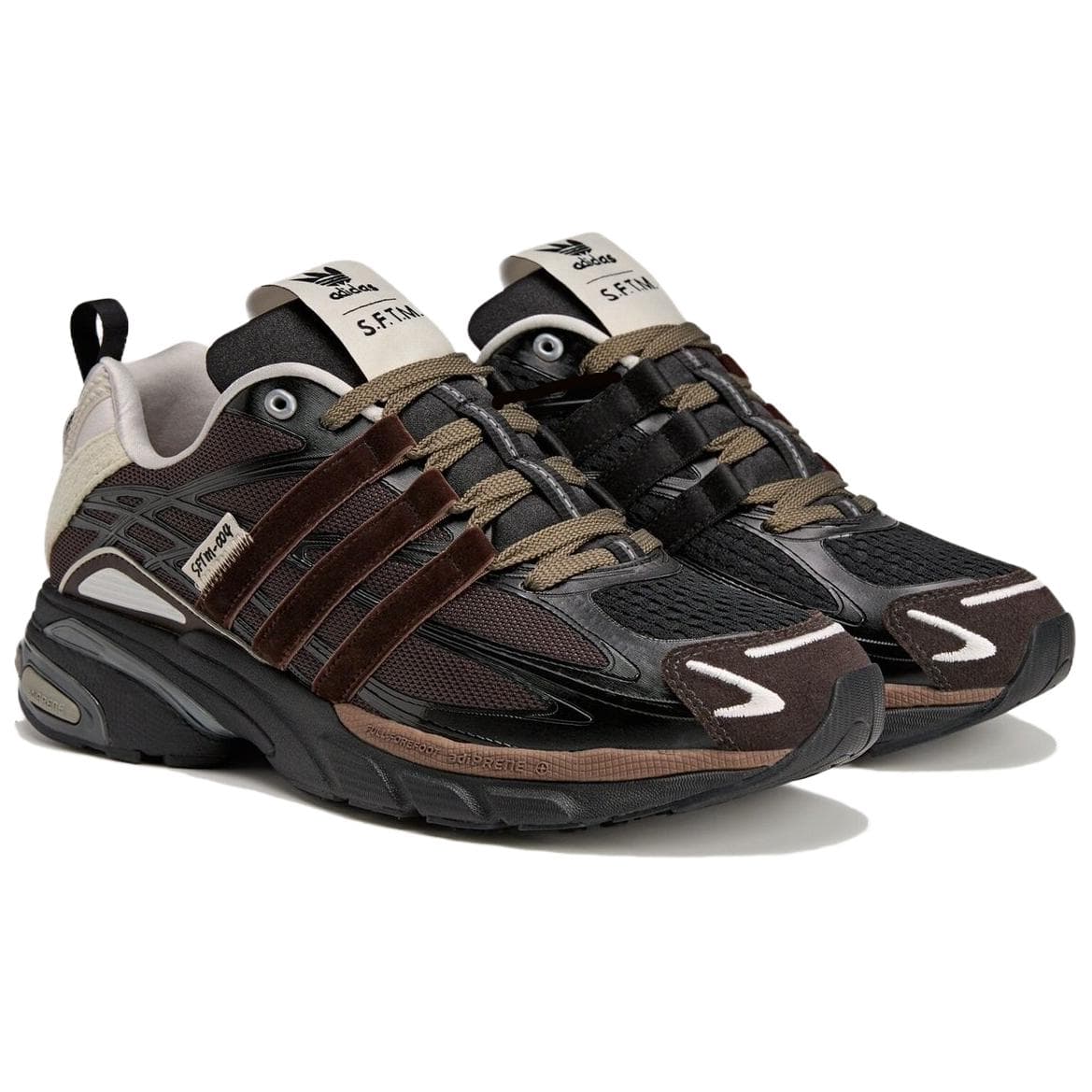 Кроссовки Adidas Originals ADISTAR CUSHION Масло-Подошва Низкий Топ Коричневый Зеленый Унисекс - изображение 3