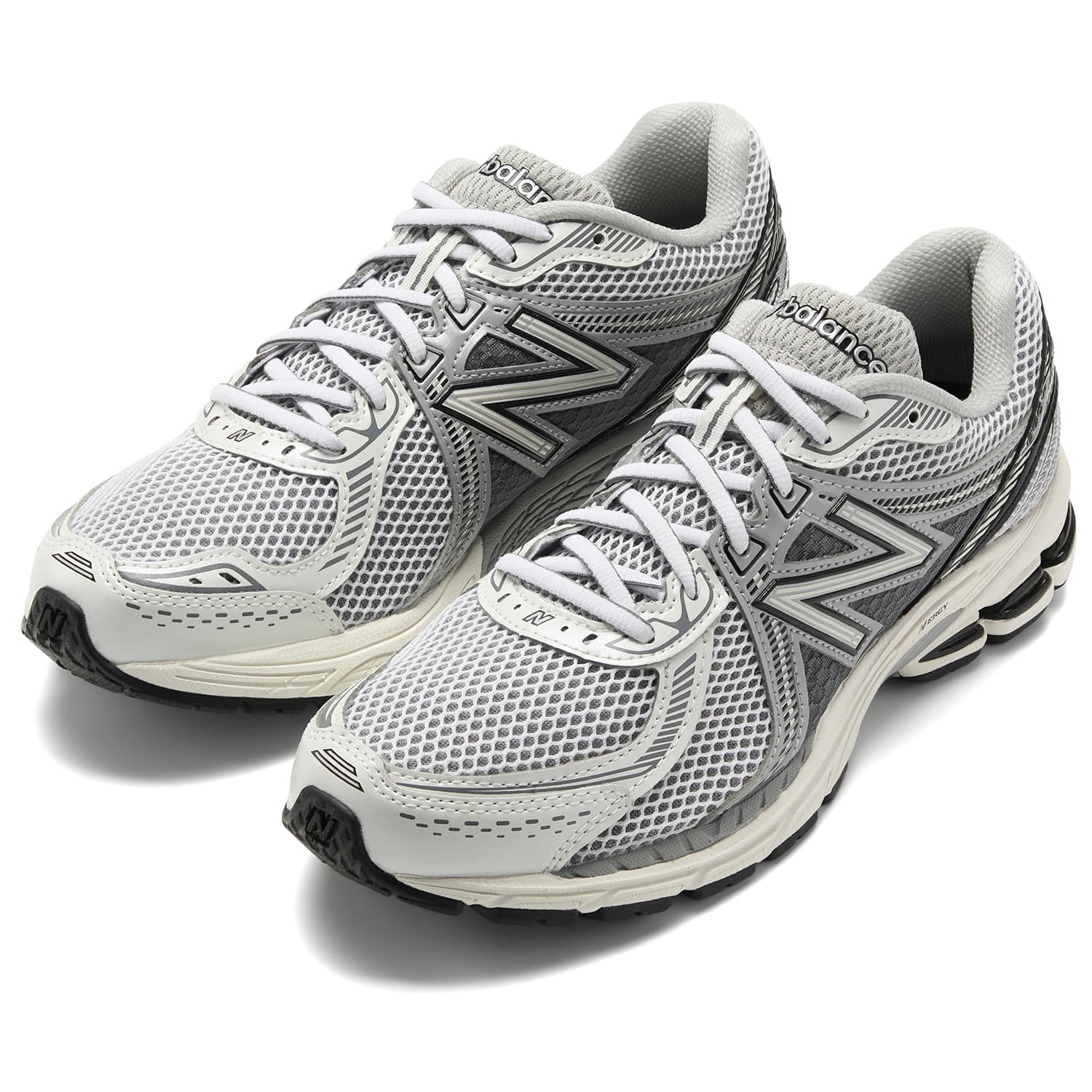 Кроссовки для бега New Balance 860 v2 White Grey — фото 3