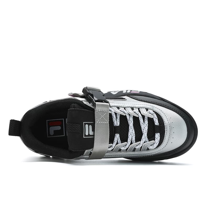 Кроссовки FILA Disruptor 2 Low Топ Повседневная обувь Женская Серебряный Черный - изображение 3