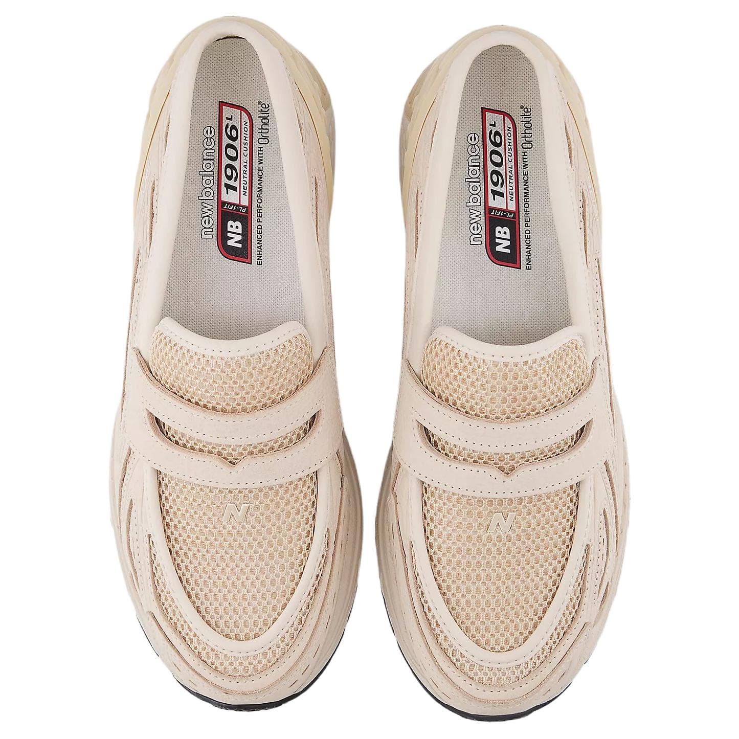 Кроссовки New Balance 1906L Low Топ Лоферы Унисекс Бежевый - изображение 4