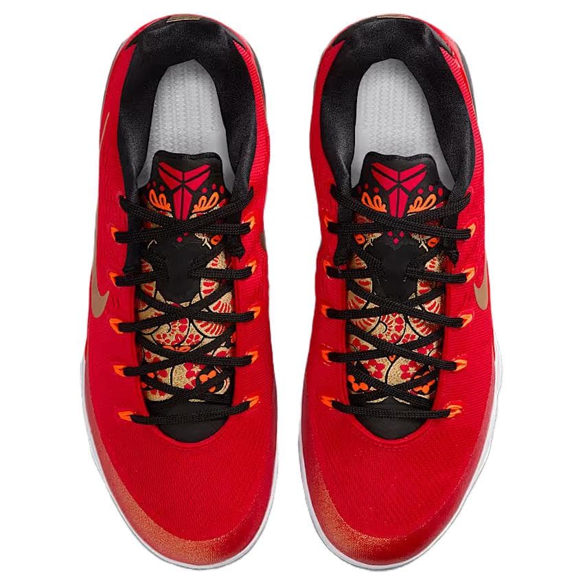 Кроссовки для баскетбола NIKE Kobe 9 Дышащий Oтскок Сцепление Low Топ Баскетбольные кроссовки Мужской Красный черный - изображение 4