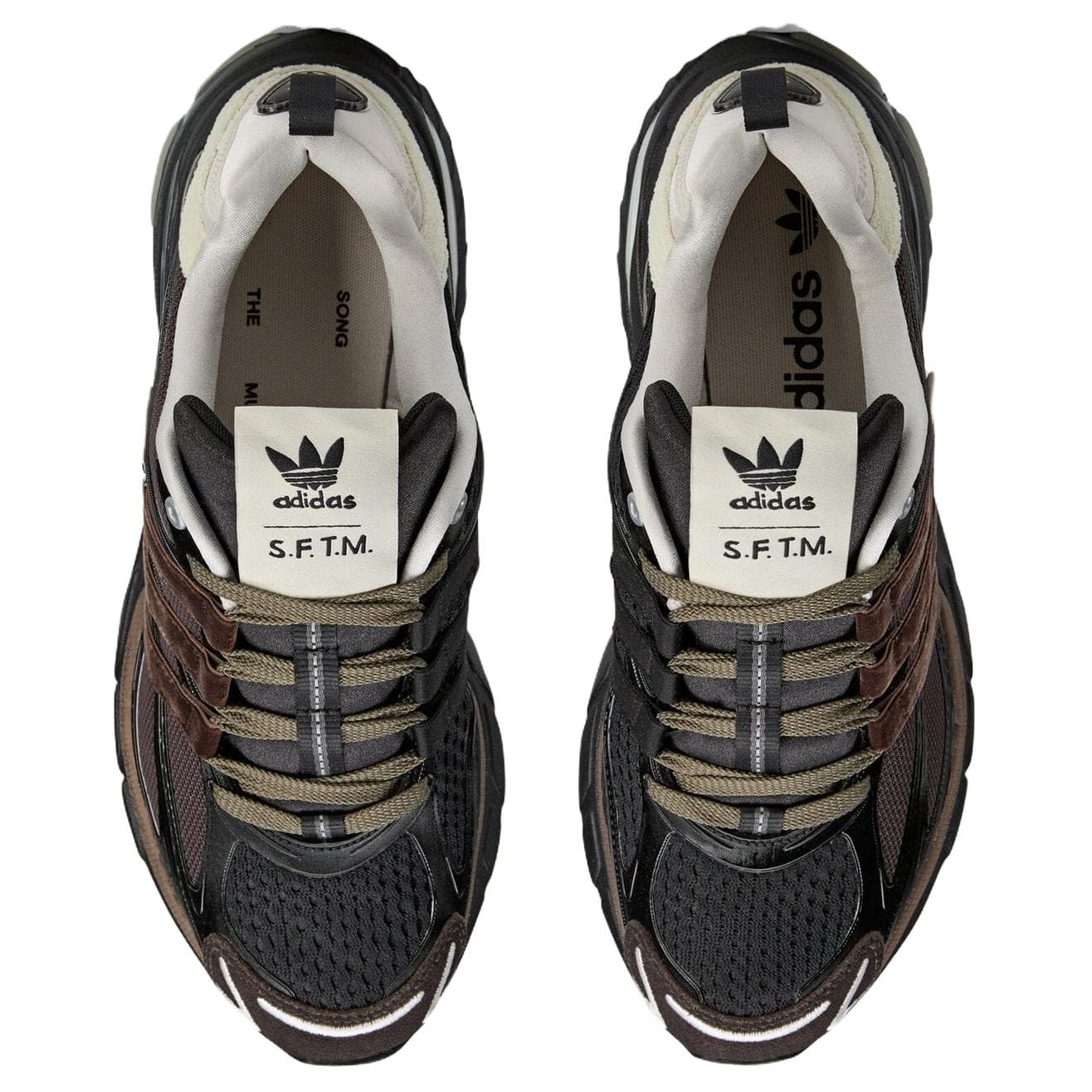Кроссовки Adidas Originals ADISTAR CUSHION Масло-Подошва Низкий Топ Коричневый Зеленый Унисекс - изображение 4