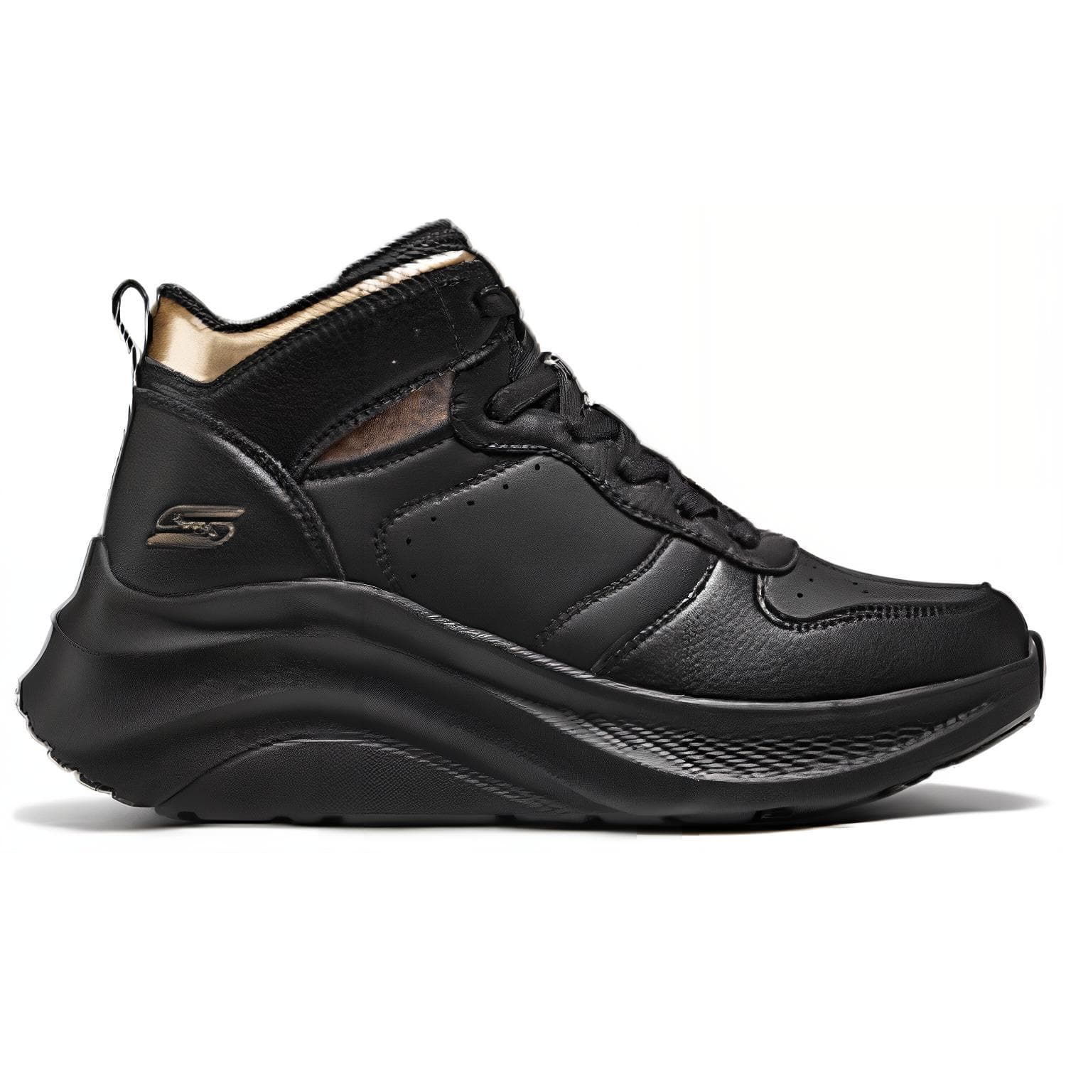 Ботинки зимние Skechers BOBS Спортивная Комфортная Повседневная Обувь Женская Черная - изображение 3