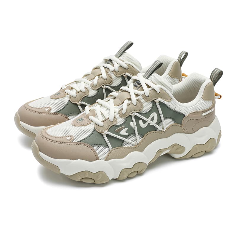 Кроссовки FILA FLUID 6 Низкие Беговые Кроссовки Мужские Белые Коричневые - изображение 3