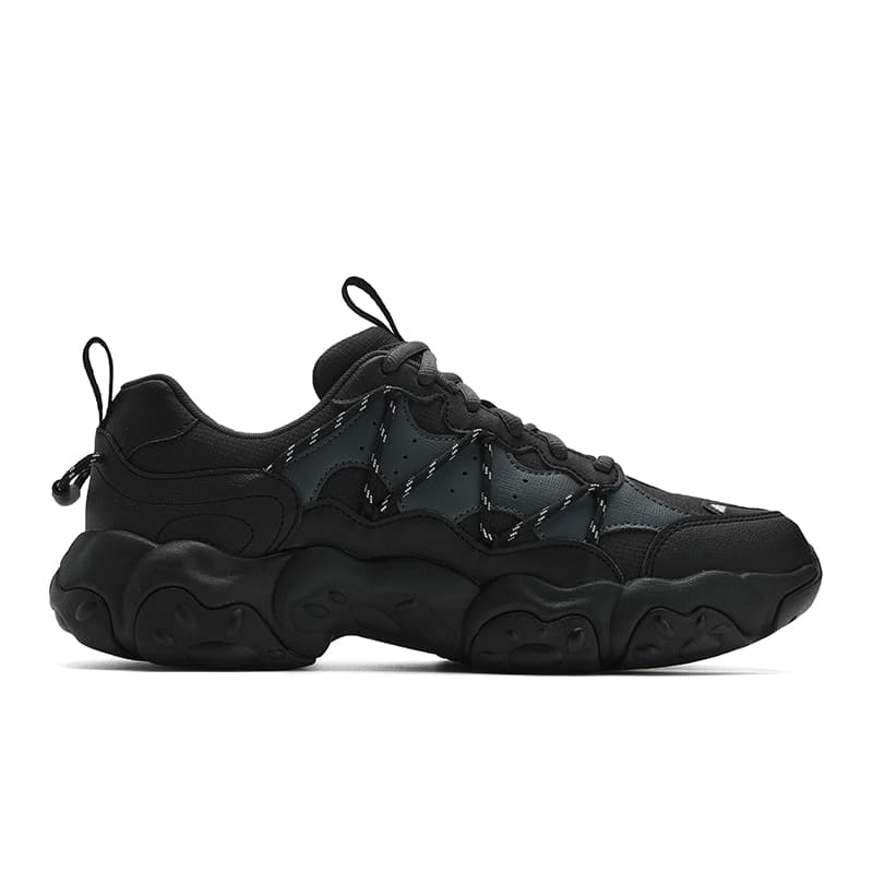 Кроссовки FILA FLUID 6 Высота Увеличивающая Низкая Повседневная Обувь Мужская Тень Черный Серый - изображение 2