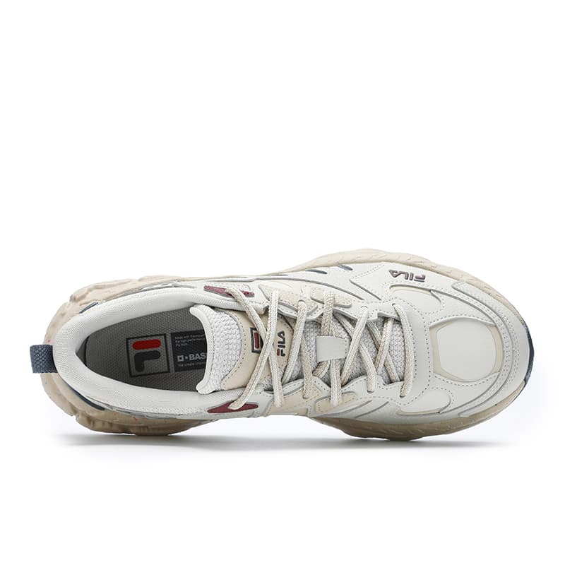 Кроссовки FILA Ферн Аbrasion Resistant Низкий Топ Повседневная Обувь Мужская Бежево-Зеленая - изображение 2