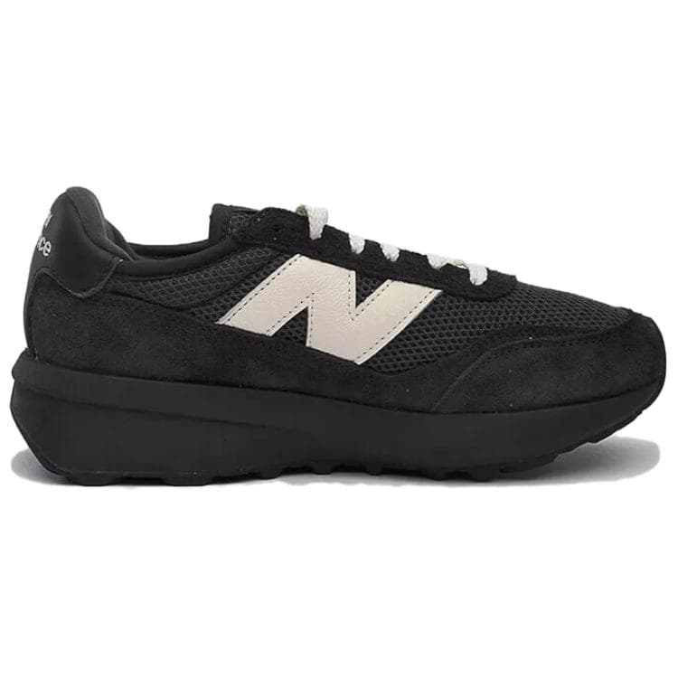 Кроссовки New Balance 370 Удобная Устойчивая к истиранию Низкая Повседневная Обувь Унисекс Черная Серый - изображение 2