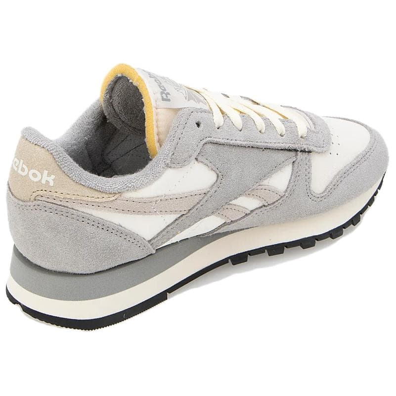Кроссовки REEBOK Classic Leather Low Casual Shoes Унисекс Серый Белый - изображение 4