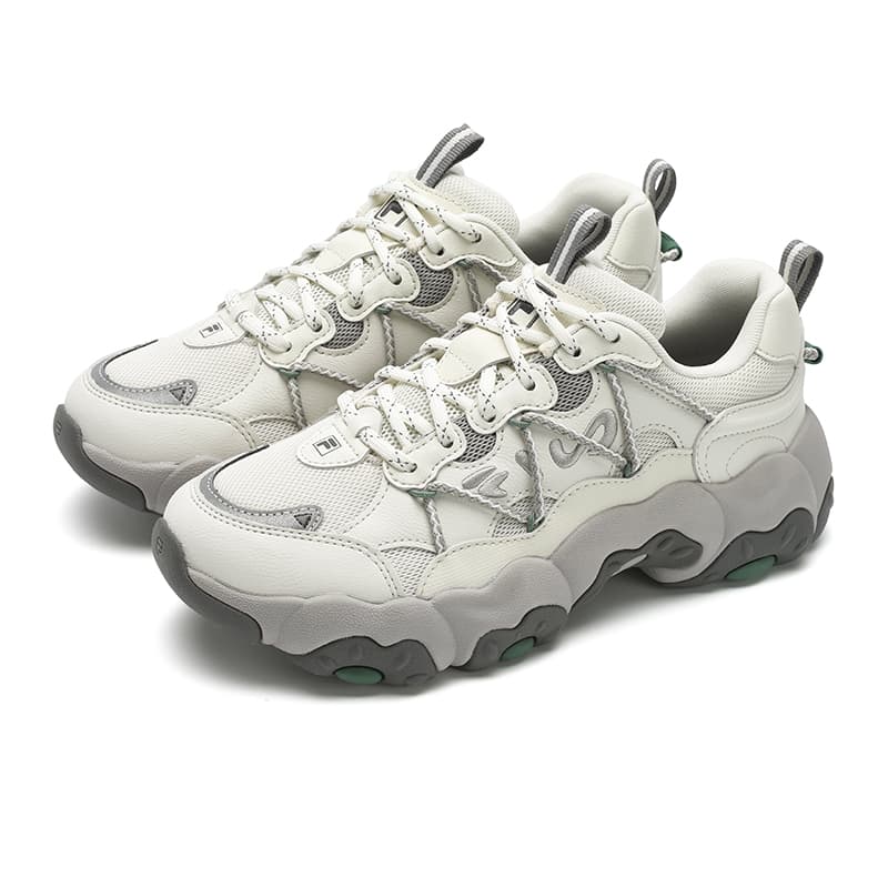 Кроссовки FILA FLUID 6 Кошачья лапа Обувь Низкий верх Повседневная обувь Женская Молочно-белая - изображение 2