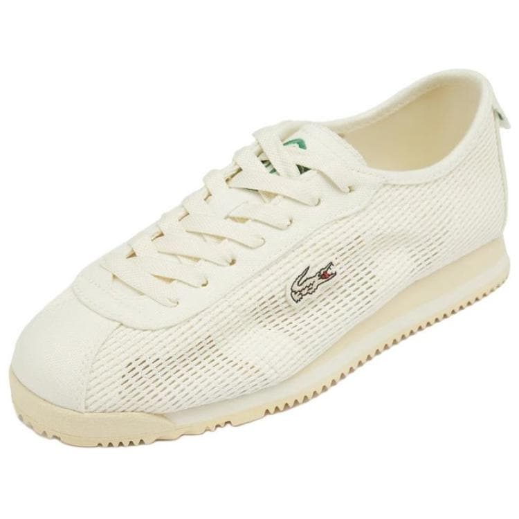 Кроссовки LACOSTE Износостойкие Низкие Повседневные Кроссовки Женские Экрю - изображение 2