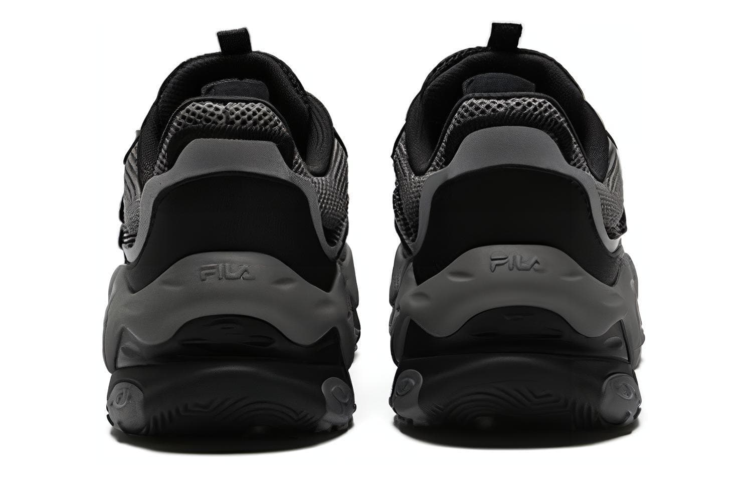 Кроссовки FILA FUSION Сетка для сыра Текстиль Синтетическая кожа Низкий топ Повседневная обувь Мужская Черная - изображение 4