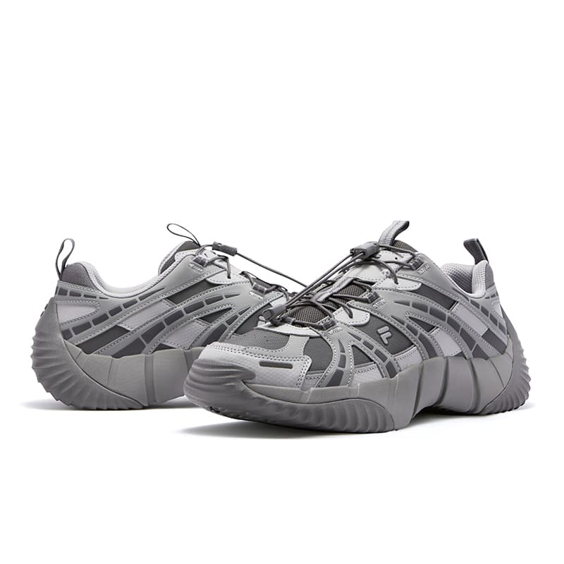 Кроссовки FILA FUSION BONE II Vertebra Shoes 2 Низкий Топ Повседневная Обувь Мужская Серый - изображение 4