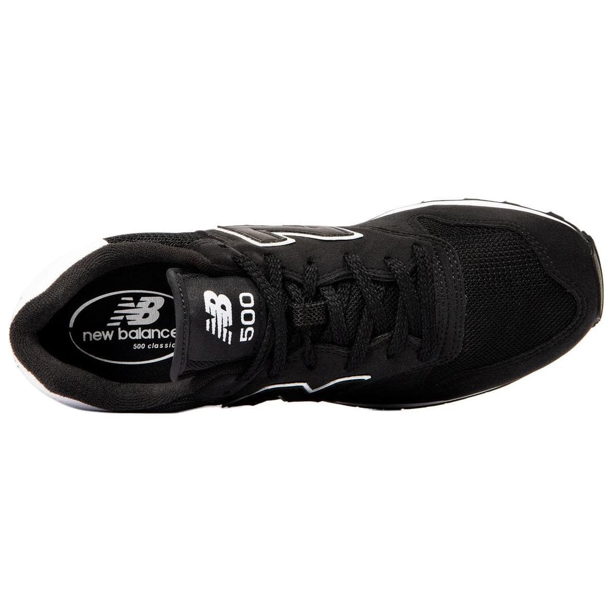 Кроссовки New Balance NB 500 Low Top Повседневная Обувь Мужская Черная - изображение 4