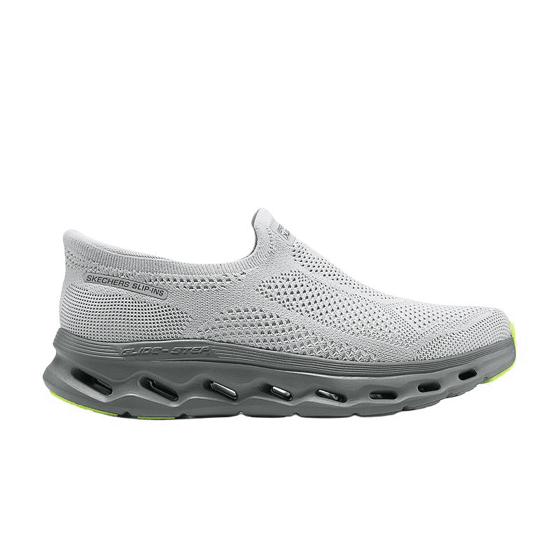 Кроссовки Skechers MEN'S GO WALK Устойчивые к истиранию Низкие Кроссовки для ходьбы Мужские Светло-серые - изображение 2