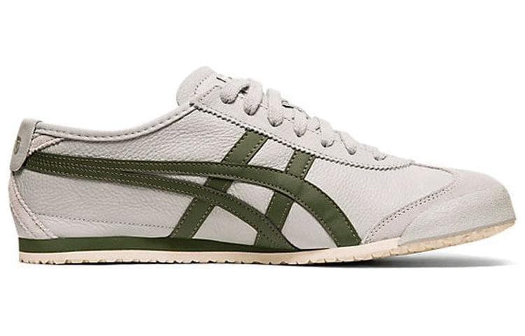 Кроссовки Onitsuka Tiger MEXICO 66 Противоскользящая Низкая Повседневная Обувь Унисекс Белый Зеленый - изображение 2