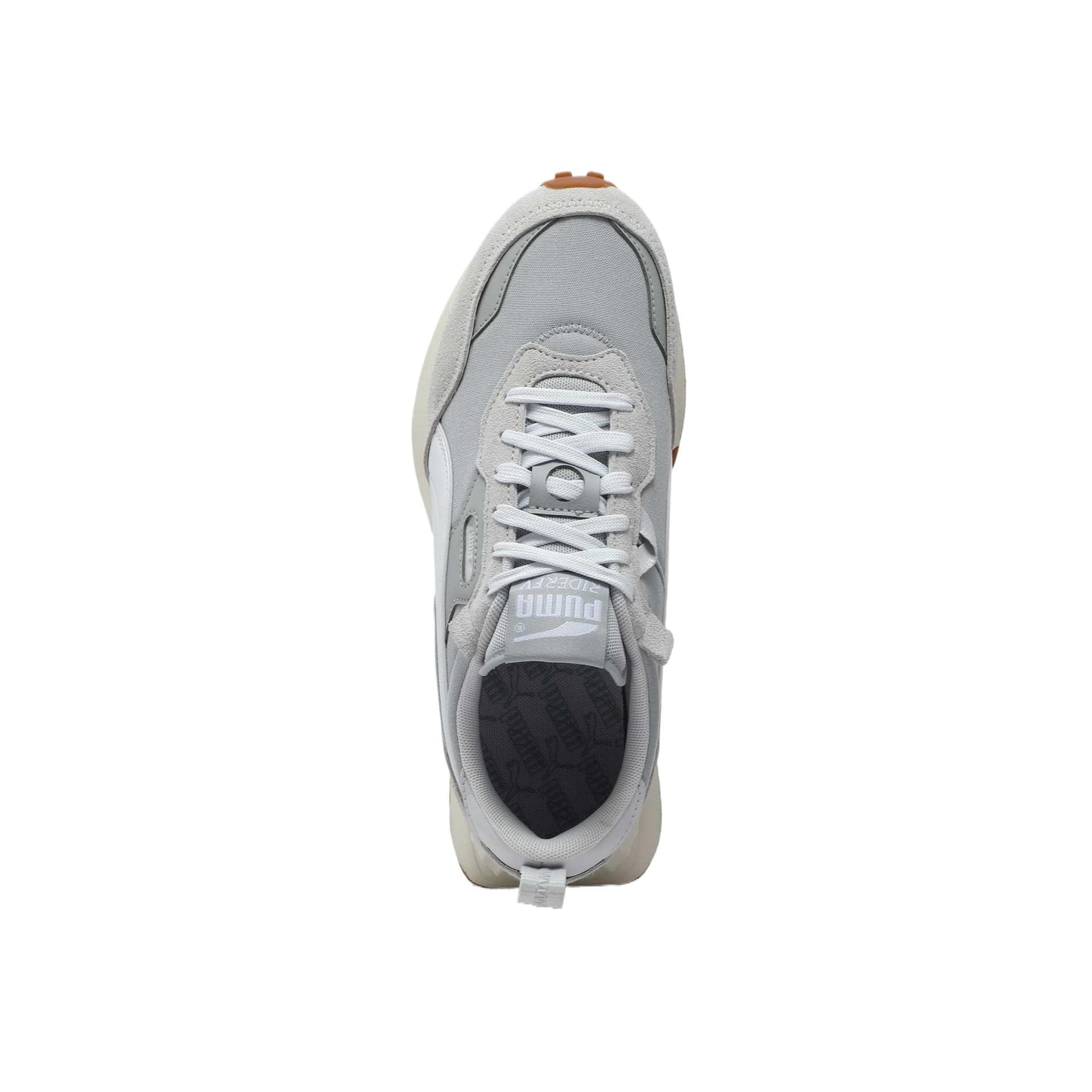 Кроссовки PUMA Rider FV Износостойкая и Легкая Низкий Верх Повседневная Обувь Унисекс Светло-Серый - изображение 3