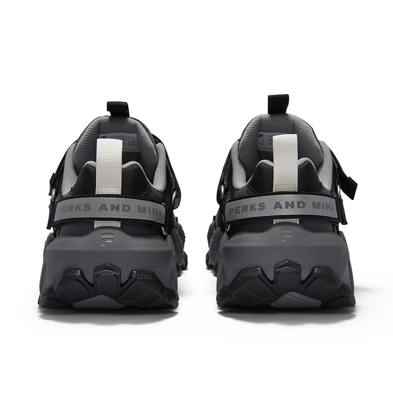 Кроссовки PERKS AND MINI x FILA FUSION Exocet ii Низкий Топ Повседневная Обувь Мужская Тень Черный Серый Черный - изображение 7