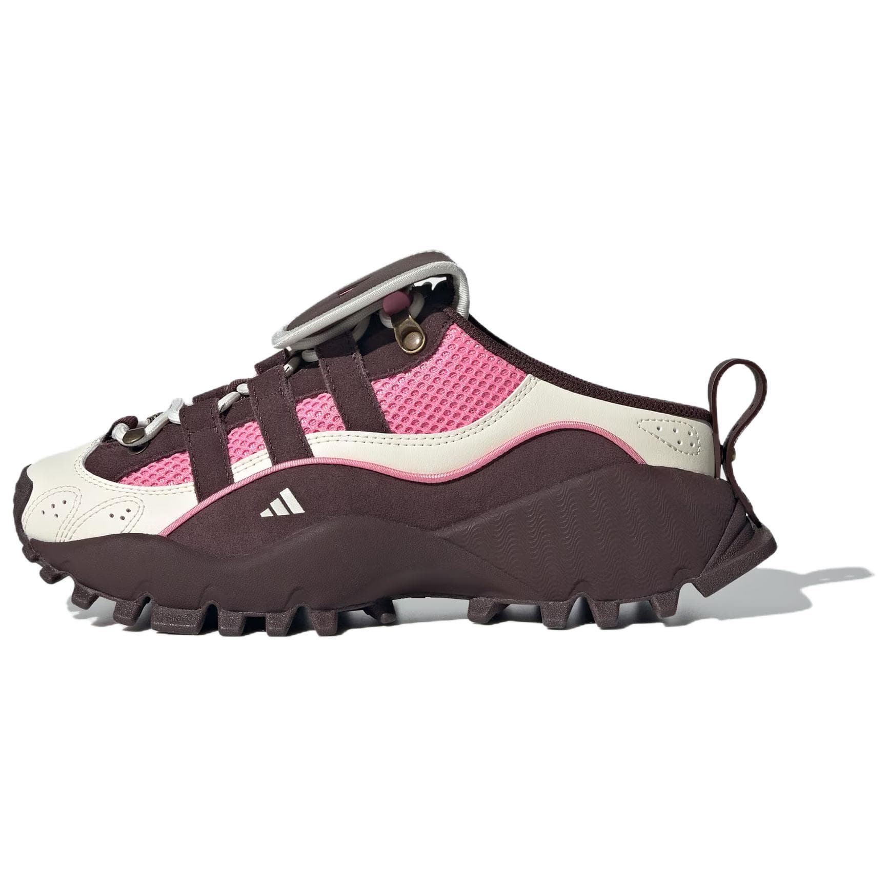 Сандалии Adidas SEEULATER MULE Устойчивая к истиранию Низкая Повседневная Обувь Женская Бежево-Коричневая - изображение 1
