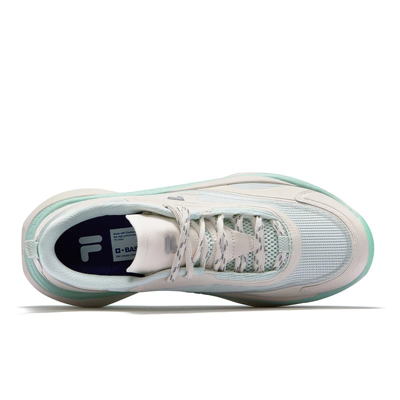 Кроссовки FILA FUSION RAY V Radiation 5 Текстиль Синтетическая кожа Низкий топ Повседневная обувь Женская Зеленый Белый - изображение 3