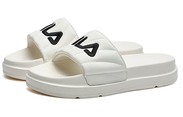 Сандалии FILA Drifter Synthetic Leather Slide White - изображение 2