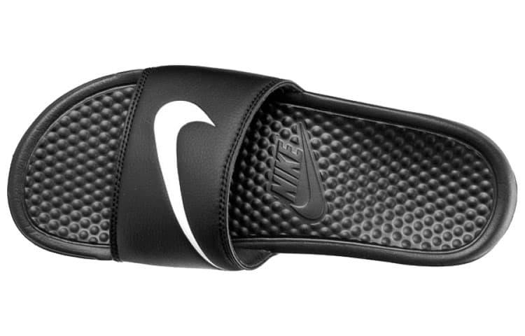 Сандалии Nike Benassi Swoosh Black White - изображение 4