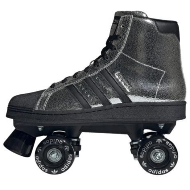 Кроссовки Adidas Originals Superstar 82 Удобные высокие повседневные кроссовки для женщин серебристо-черные - изображение 1