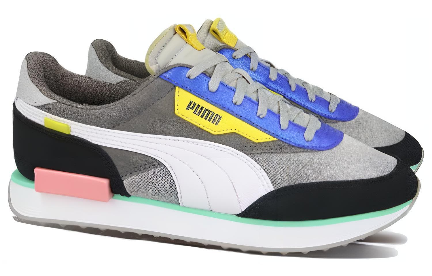 Кроссовки PUMA Future Rider White Grey Blue - изображение 3