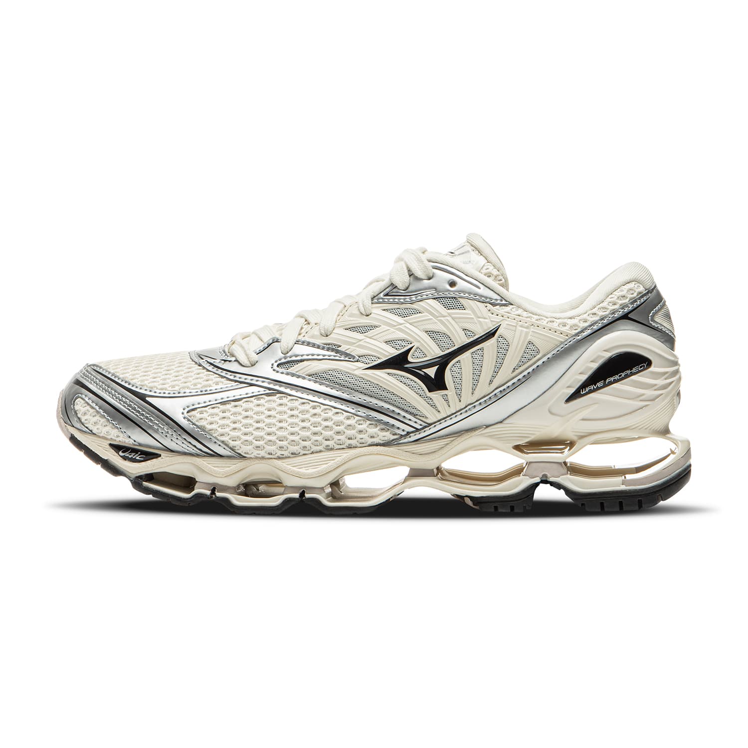 Кроссовки Mizuno Wave Prophecy LS Текстиль Синтетическая кожа Дышащий Низкий верх Повседневная обувь Унисекс Экрю - изображение 1