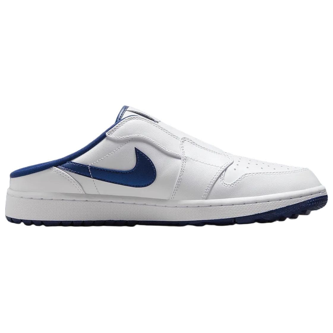 Кроссовки Jordan Air Jordan 1 Low Топ Обувь для гольфа Мужская Белая и Синяя - изображение 2