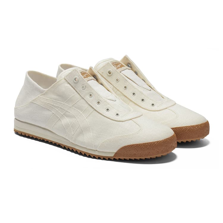 Кроссовки Onitsuka Tiger MEXICO 66 SD PARATY Комфортная Низкая Повседневная Обувь Унисекс Бежевая - изображение 3