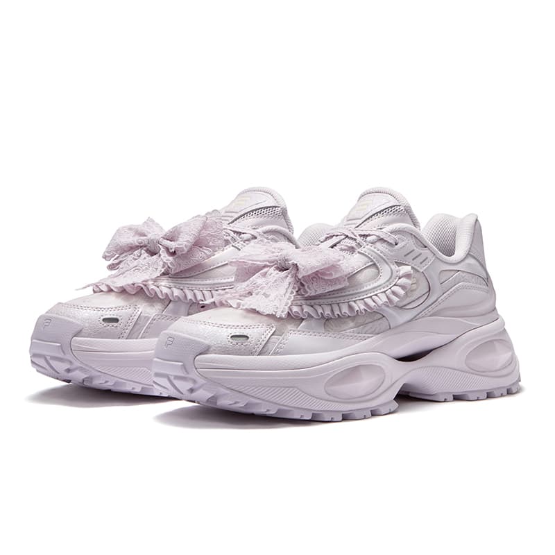 Кроссовки FILA FUSION BIANCO III Повседневная обувь Женская Романтический фиолетовый - изображение 2