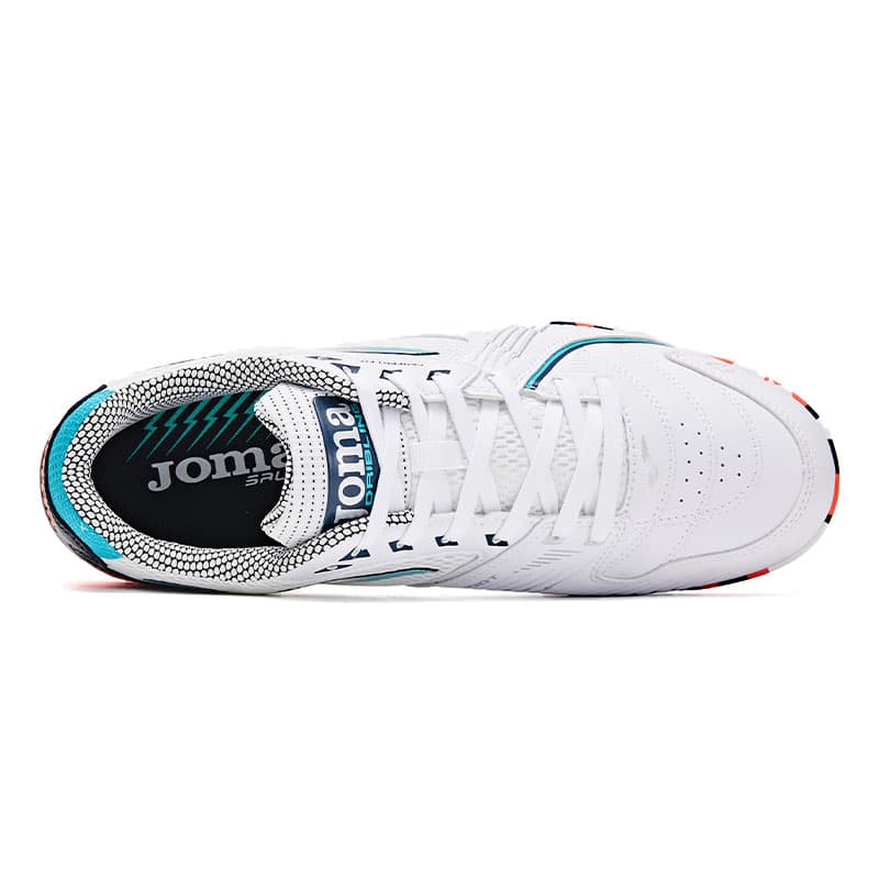 Кроссовки для футбола Joma Дышащий tf Шипы Искусственный Шипы Футбольные бутсы Мужской Белый и оранжевый - изображение 4