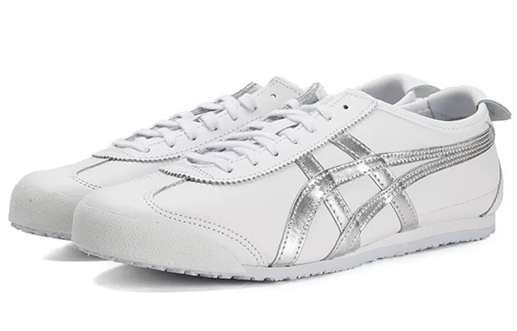 Кроссовки Onitsuka Tiger Mexico 66 White Silver - изображение 2