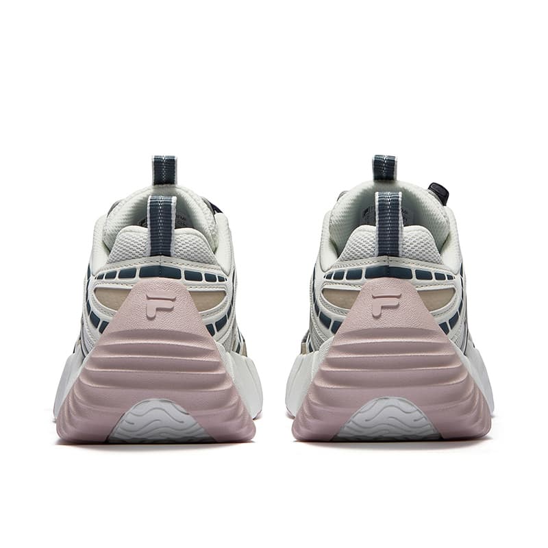 Кроссовки FILA FUSION BONE II Vertebra Shoes 2 Дышащий Low Топ Повседневная обувь Женские Серый белый - изображение 3